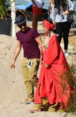 SONAM KAPOOR on the Set of a Photoshoot at a Beach in Cannes 05/22/2017