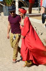 SONAM KAPOOR on the Set of a Photoshoot at a Beach in Cannes 05/22/2017