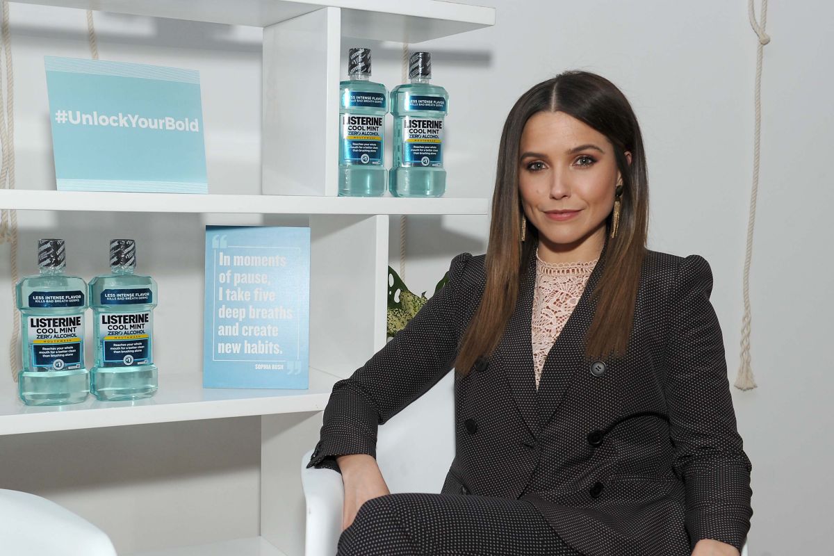 SOPHIA BUSH at Listerine Launch of Unlock Your Bold in New York 05/09/2017