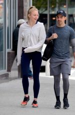 SOPHIE TURNER and Joe Jonas Leaves a Gym in New York 05/08/2017
