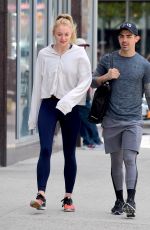 SOPHIE TURNER and Joe Jonas Leaves a Gym in New York 05/08/2017