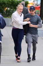SOPHIE TURNER and Joe Jonas Leaves a Gym in New York 05/08/2017