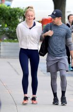 SOPHIE TURNER and Joe Jonas Leaves a Gym in New York 05/08/2017