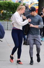 SOPHIE TURNER and Joe Jonas Leaves a Gym in New York 05/08/2017