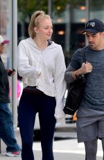 SOPHIE TURNER and Joe Jonas Leaves a Gym in New York 05/08/2017