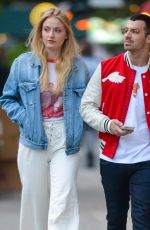 SOPHIE TURNER and Joe Jonas Out for Evening Walk in New York 05/09/2017