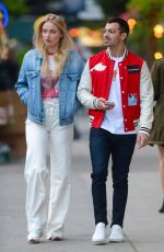 SOPHIE TURNER and Joe Jonas Out for Evening Walk in New York 05/09/2017