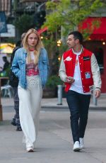 SOPHIE TURNER and Joe Jonas Out for Evening Walk in New York 05/09/2017