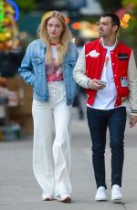 SOPHIE TURNER and Joe Jonas Out for Evening Walk in New York 05/09/2017