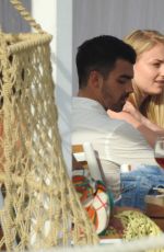 SOPHIE TURNER and Joe Jonas Out for Lunch in Cannes 05/23/2017