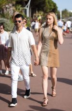 SOPHIE TURNER and Joe Jonas Out for Lunch in Cannes 05/23/2017