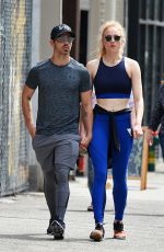 SOPHIE TURNER and Joe Jonas Out for Lunch in New York 04/30/2017