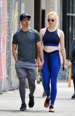 SOPHIE TURNER and Joe Jonas Out for Lunch in New York 04/30/2017