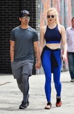 SOPHIE TURNER and Joe Jonas Out for Lunch in New York 04/30/2017