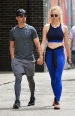 SOPHIE TURNER and Joe Jonas Out for Lunch in New York 04/30/2017