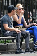 SOPHIE TURNER and Joe Jonas Out for Lunch in New York 04/30/2017