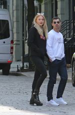 SOPHIE TURNER and Joe Jonas Out for Lunch in New York 05/09/2017