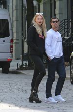 SOPHIE TURNER and Joe Jonas Out for Lunch in New York 05/09/2017