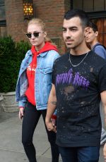 SOPHIE TURNER and Joe Jonas Out in New York 05/02/2017