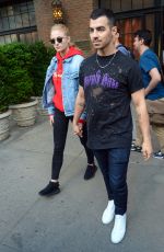 SOPHIE TURNER and Joe Jonas Out in New York 05/02/2017