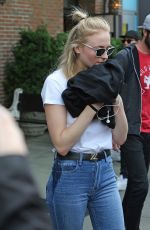 SOPHIE TURNER Leaves Her Hotel in New York 05/04/2017