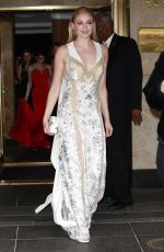 SOPHIE TURNER on Her Way to MET Gala in New York 05/01/2017