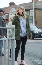 STACEY SOLOMON Leaves Hair Salon in Essex 05/12/2017