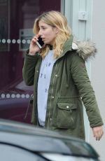 STACEY SOLOMON Leaves Hair Salon in Essex 05/12/2017
