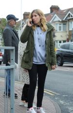 STACEY SOLOMON Leaves Hair Salon in Essex 05/12/2017