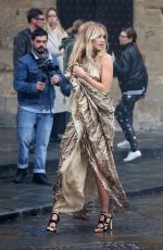 SUKI WATERHOUSE on the Set for Ferragamo in Florence 05/09/2017