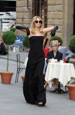 SUKI WATERHOUSE on the Set for Ferragamo in Florence 05/09/2017