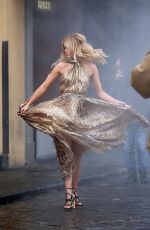 SUKI WATERHOUSE on the Set for Ferragamo in Florence 05/09/2017