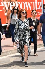 SUSAN SARANDON Out and About in Cannes 05/18/2017