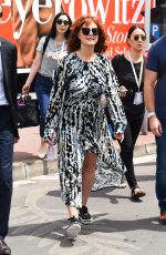 SUSAN SARANDON Out and About in Cannes 05/18/2017