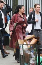 SUTTON FOSTER on the Set of Younger in New York 05/05/2017