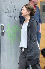 SUTTON FOSTER on the Set of Younger in New York 05/05/2017