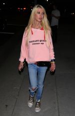 TARA REID Out for Dinner in Hollywood 05/13/2017
