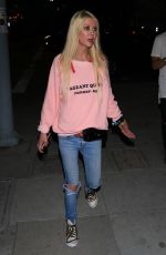 TARA REID Out for Dinner in Hollywood 05/13/2017