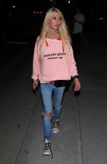 TARA REID Out for Dinner in Hollywood 05/13/2017
