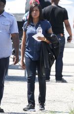 TARAJI P. HENSON on the Set of Proud Mary in Boston 05/18/2017