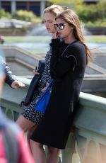 TAYLOR HILL and ROMEE STRIJD at a Photoshoot on Westminster Bridge in London 04/26/2017