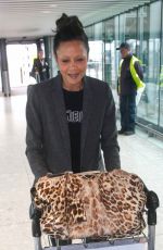 Thandie Newton spotted at Heathrow Airport in London 05/04/2017