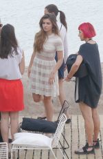 THYLANE BLONDEAU on the Set of L`Oreal Photoshoot in Cannes 05/17/2017