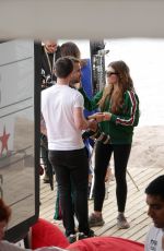 THYLANE BLONDEAU on the Set of L`Oreal Photoshoot in Cannes 05/17/2017