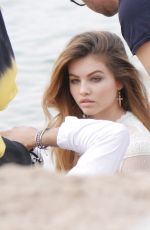 THYLANE BLONDEAU on the Set of L`Oreal Photoshoot in Cannes 05/17/2017