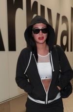 TULISA CONTOSTAVLOS at Heathrow Airport in London 05/04/2017