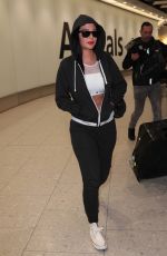 TULISA CONTOSTAVLOS at Heathrow Airport in London 05/04/2017