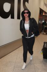 TULISA CONTOSTAVLOS at Heathrow Airport in London 05/04/2017