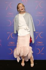 UMA THURMAN at Cannes Film Festival 70th Anniversary Dinner 05/23/2017