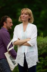 UMA THURMAN on the Set of